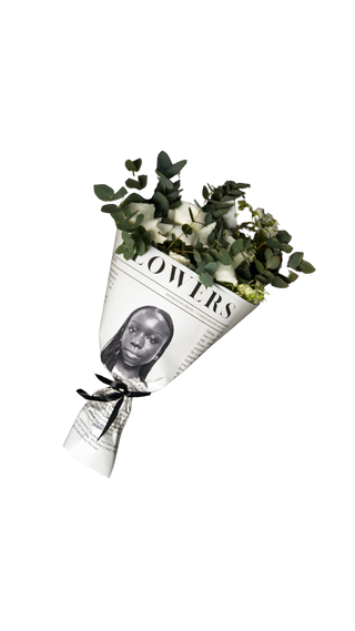 Personalised Newspaper Flowers